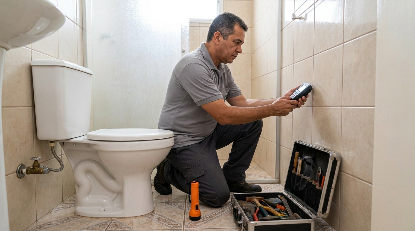 Técnico de caça vazamento com detector em Vitória da Conquista‑BA